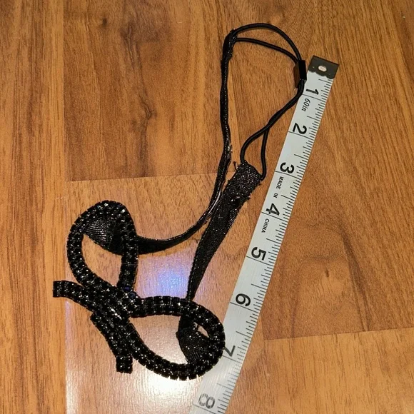 Original Juicy Couture Rhinestone Bow Sparkle Elastic Headband